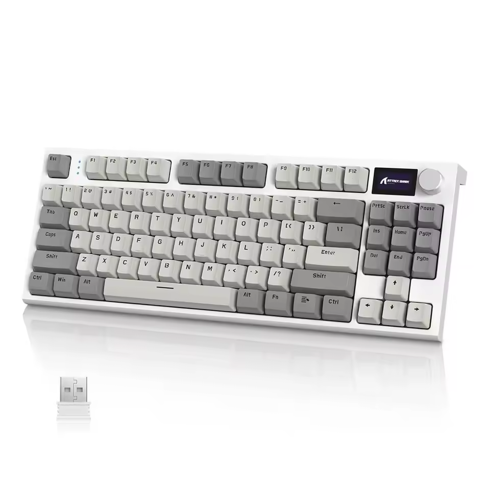 Teclado Gamer Attack Shark K86 com display integrado